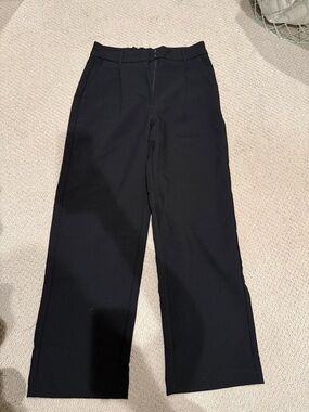 High-Rise old navy Black Women's Wide-Leg Trouser Pants